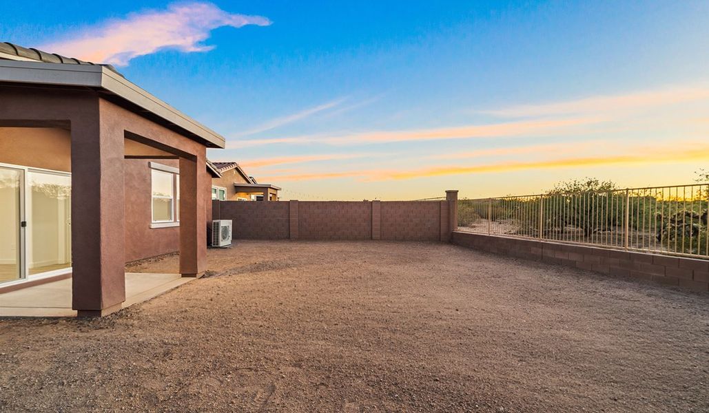 Exterior details and patio area of a home in Entrada Del Toro at Rancho Sahuarita, Sahuarita (Image 20).
