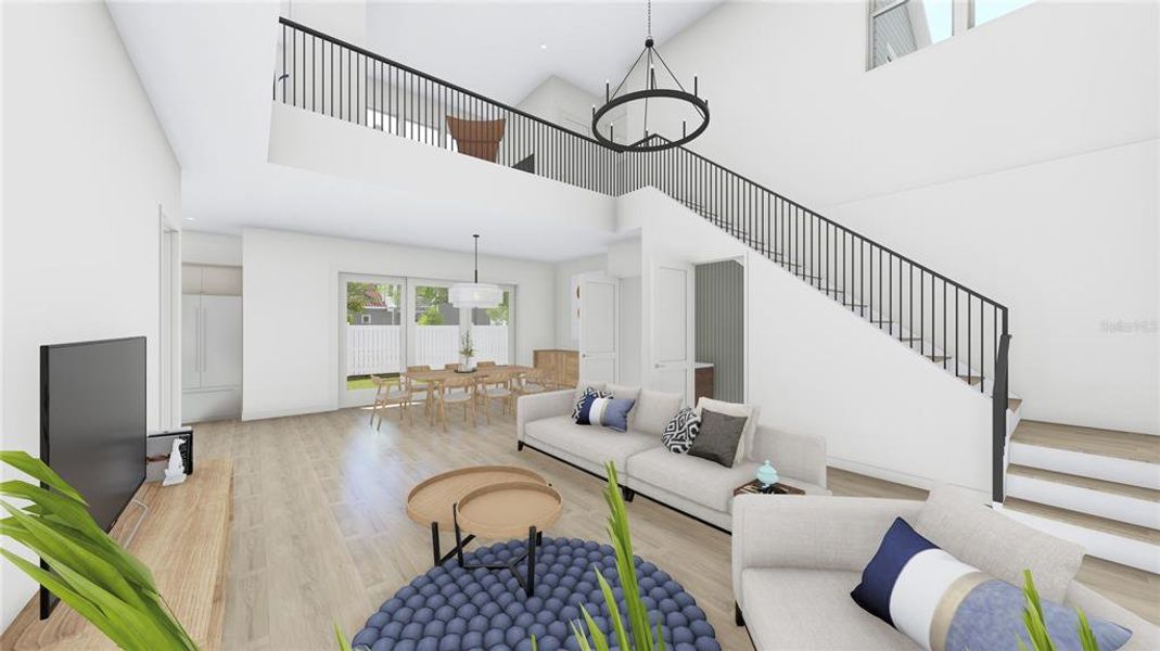 Furnished interior view inside a new home in , Tampa (Image 8).