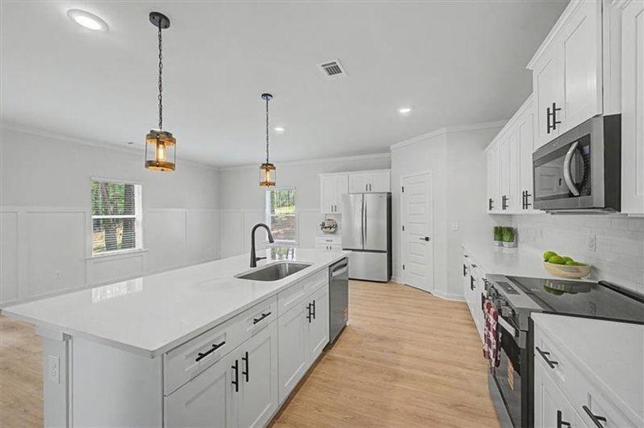 Furnished interior view inside a new home in , Canton (Image 12). Furnished interior view inside a new home in , Canton (Image 12).