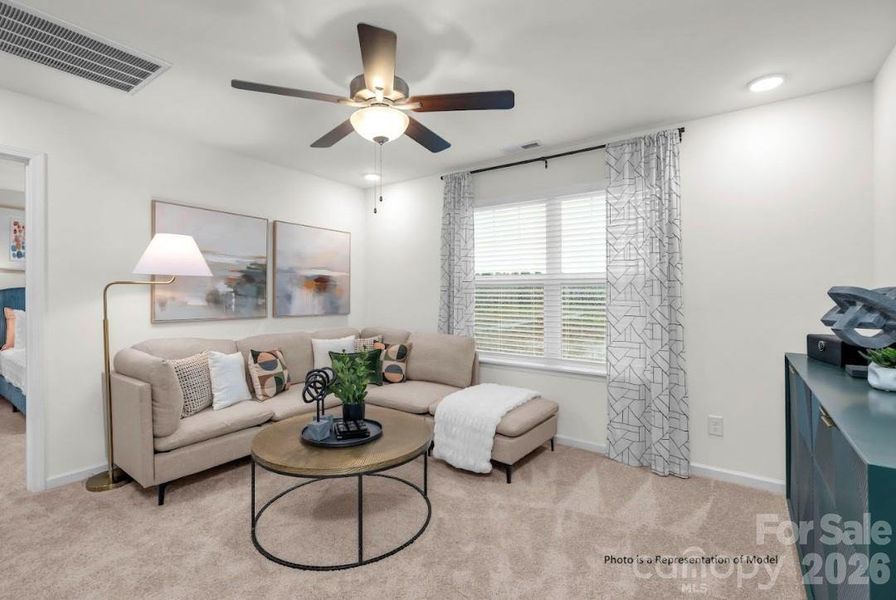 Furnished interior view inside a new home in Sierra Ridge, Gastonia (Image 12).