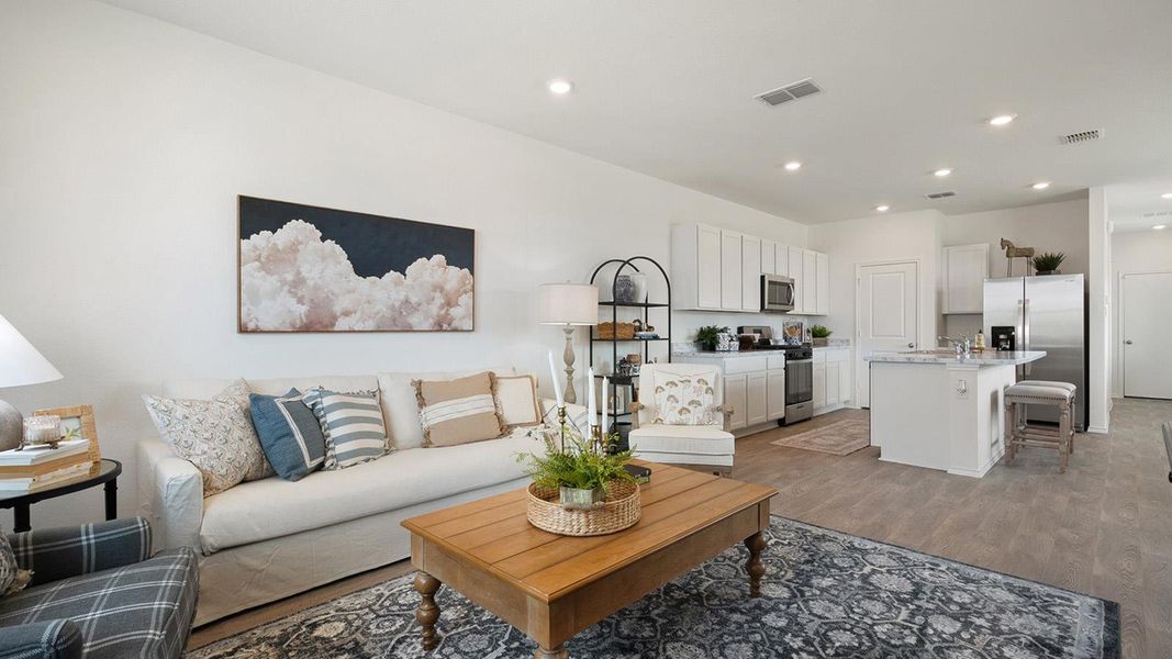 Furnished interior view inside a new home in Valverde, Bastrop (Image 29).