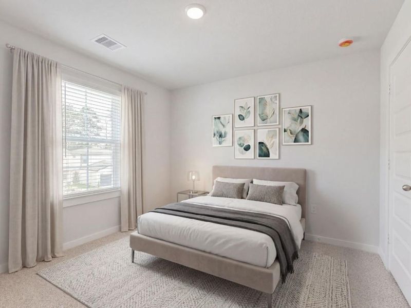 Furnished interior view inside a new home in Lakes at Black Oak, Magnolia (Image 12).