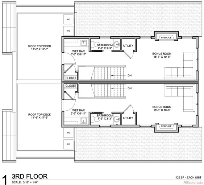 2D floor plan layout of this home in , Denver, CO (Image 23).