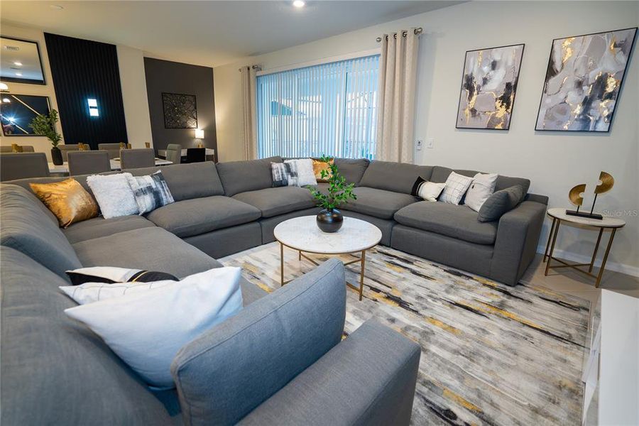 Furnished interior view inside a new home in , Clermont (Image 11). Furnished interior view inside a new home in , Clermont (Image 11).