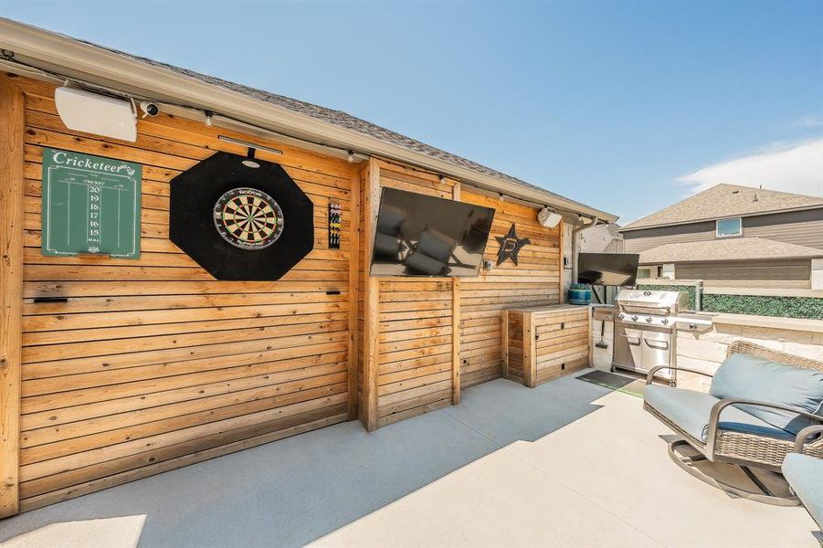 Front exterior of a new home in Pecan Square, Northlake, TX, highlighting curb appeal (Image 22).