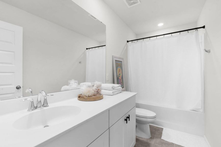 Furnished interior view inside a new home in Sweetgrass at Summers Corner, Summerville (Image 49).