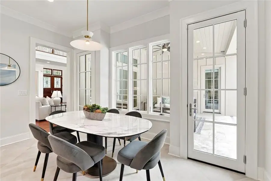 Furnished interior view inside a new home in , Sandy Springs (Image 49).