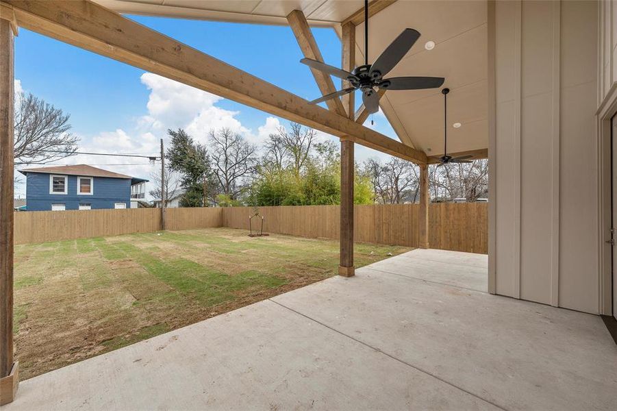 Exterior details and patio area of a home in , Waco (Image 3). Exterior details and patio area of a home in , Waco (Image 3).