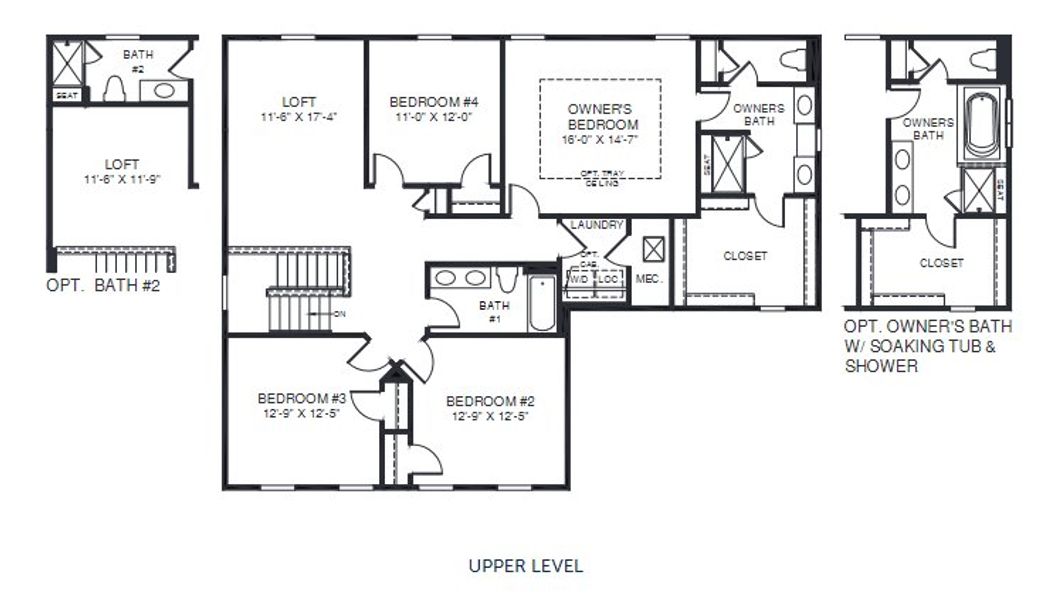 2D floor plan layout for the Linden by Ryan Homes in Terra Pines, St. Augustine, FL (Image 5). 2D floor plan layout for the Linden by Ryan Homes in Terra Pines, St. Augustine, FL (Image 5).