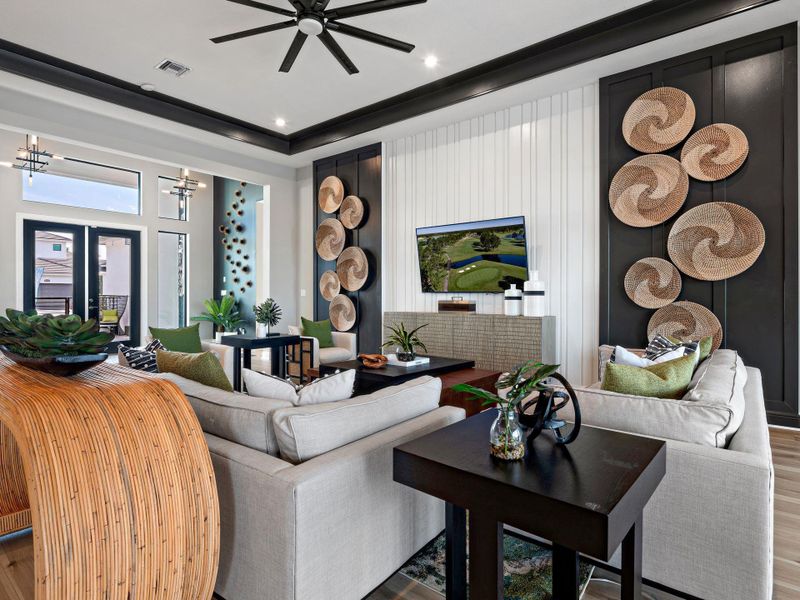 Furnished interior view inside a new home in , Port St. Lucie (Image 37).