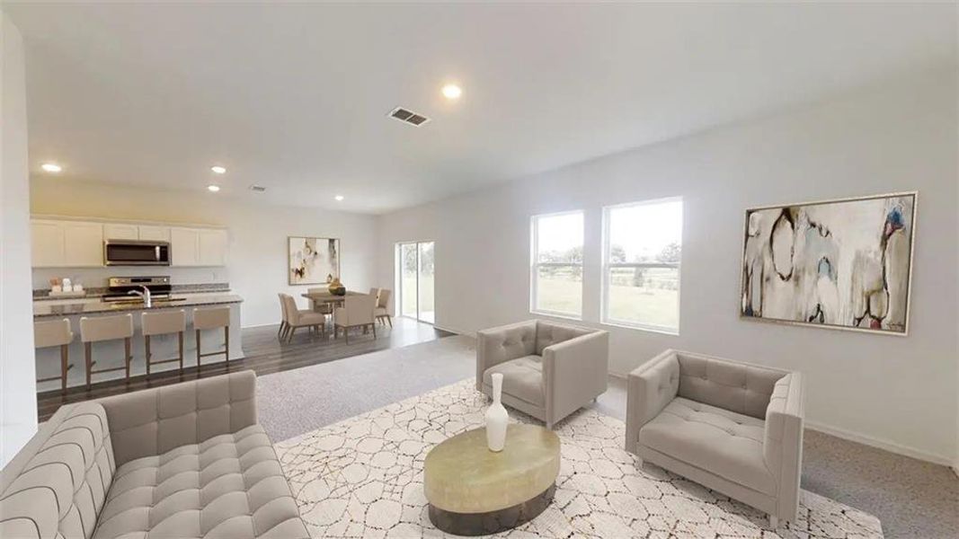Furnished interior view inside a new home in Silverton, Dacula (Image 6).