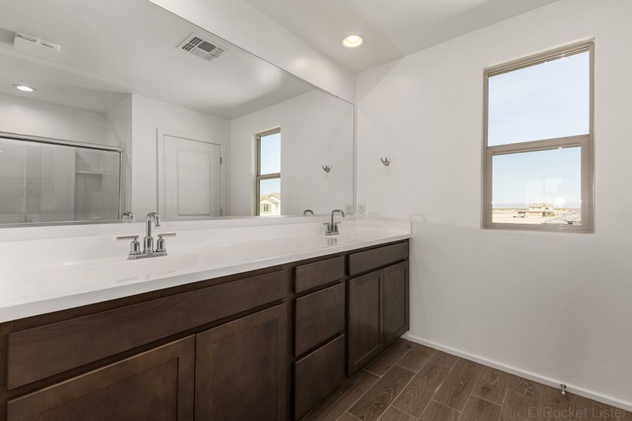 Furnished interior view inside a new home in Elara at Moonlight, Maricopa (Image 4). Furnished interior view inside a new home in Elara at Moonlight, Maricopa (Image 4).