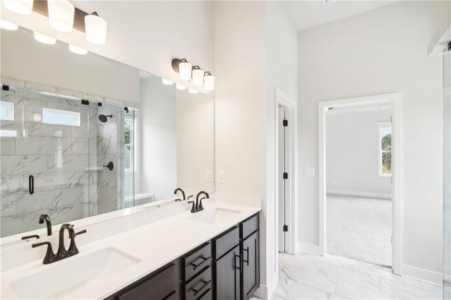Furnished interior view inside a new home in Rosewood Lake Estates, Hoschton (Image 9).