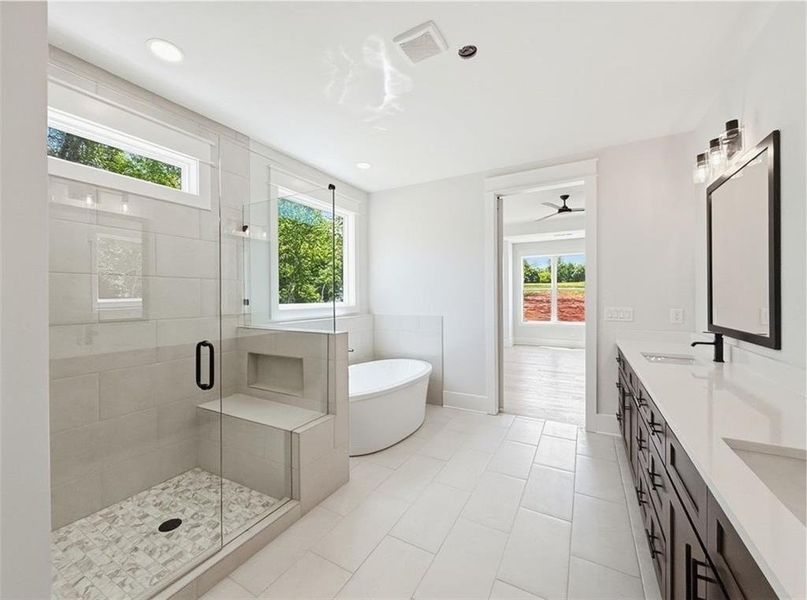 Furnished interior view inside a new home in , Rydal (Image 25).