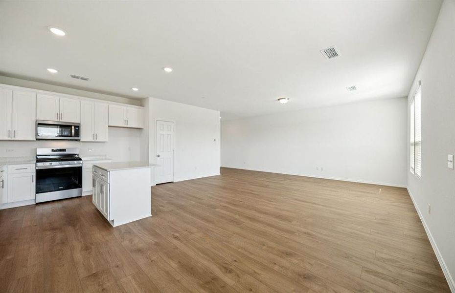 Open concept throughout main living areas