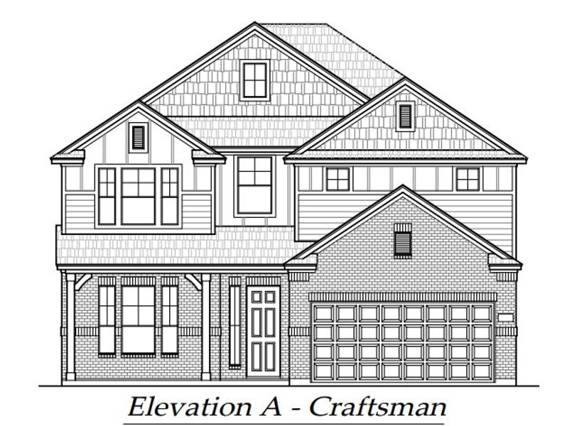 Exterior rendering of this home design in Alsatian Oaks, Castroville, TX (Image 30).