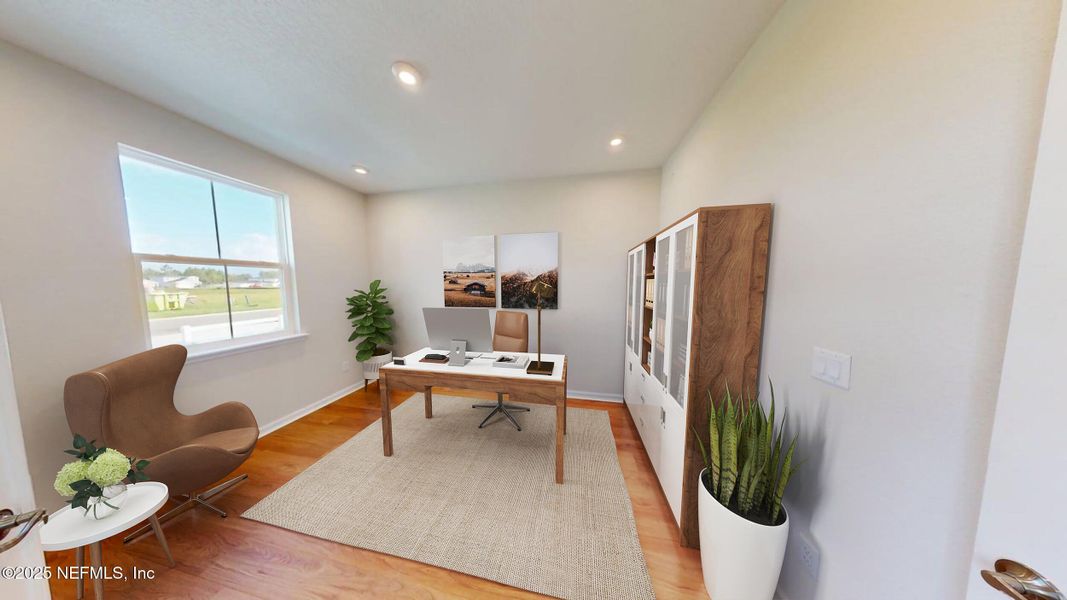 Furnished interior view inside a new home in Lakes at Bella Lago, Green Cove Springs (Image 6). Furnished interior view inside a new home in Lakes at Bella Lago, Green Cove Springs (Image 6).