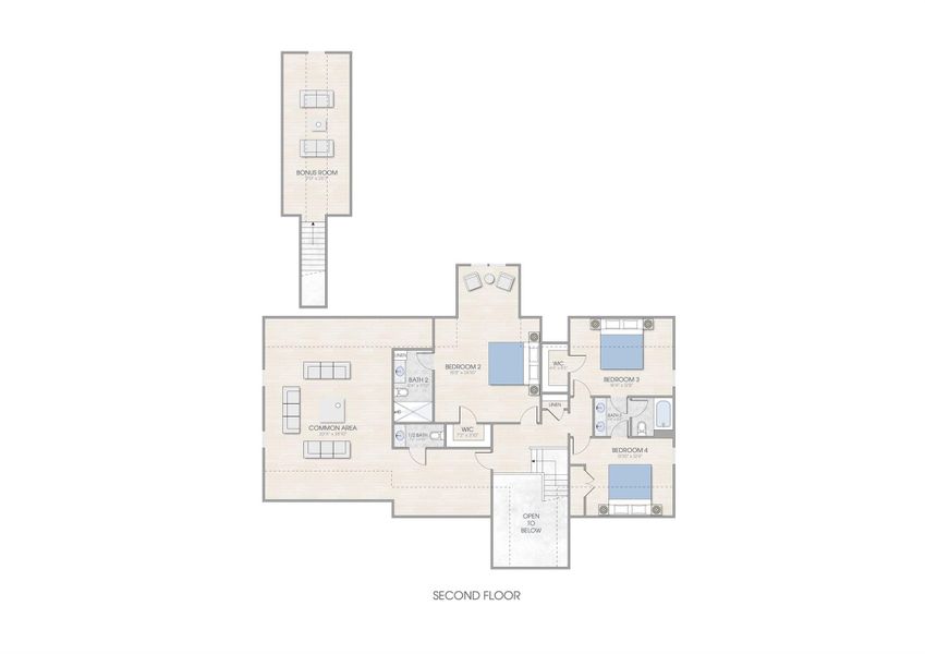 2D floor plan layout of this home in , Kinston, NC (Image 3).