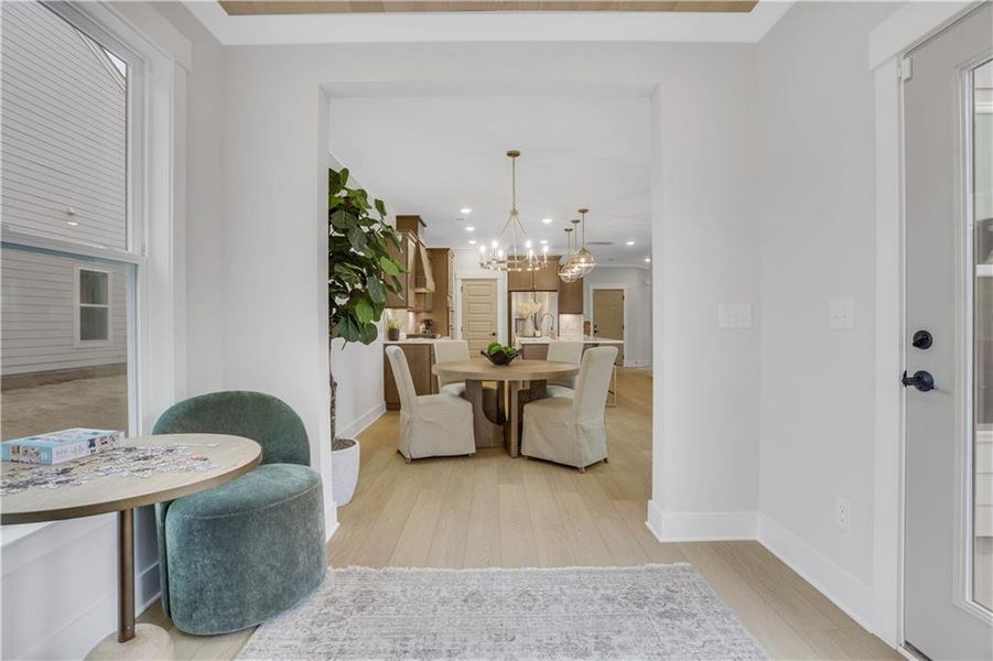 Furnished interior view inside a new home in Villas at Dawsonville, Dawsonville (Image 30).