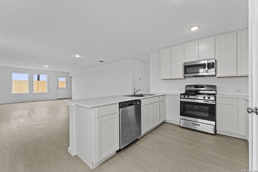 Furnished interior view inside a new home in Randolph Crossing, Converse (Image 4).