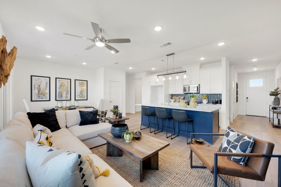Furnished interior view inside a new home in Woodbridge Townhomes, Wylie (Image 6).