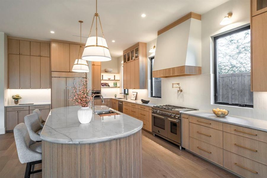 Furnished interior view inside a new home in , Dallas (Image 30).