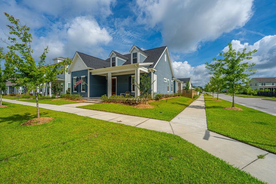 Front exterior of a new home in Nexton, Summerville, SC, highlighting curb appeal (Image 25).