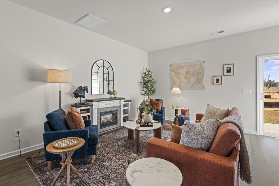 Furnished interior view inside a new home in Towns at Lake Greenwood, Greenwood (Image 13). Furnished interior view inside a new home in Towns at Lake Greenwood, Greenwood (Image 13).