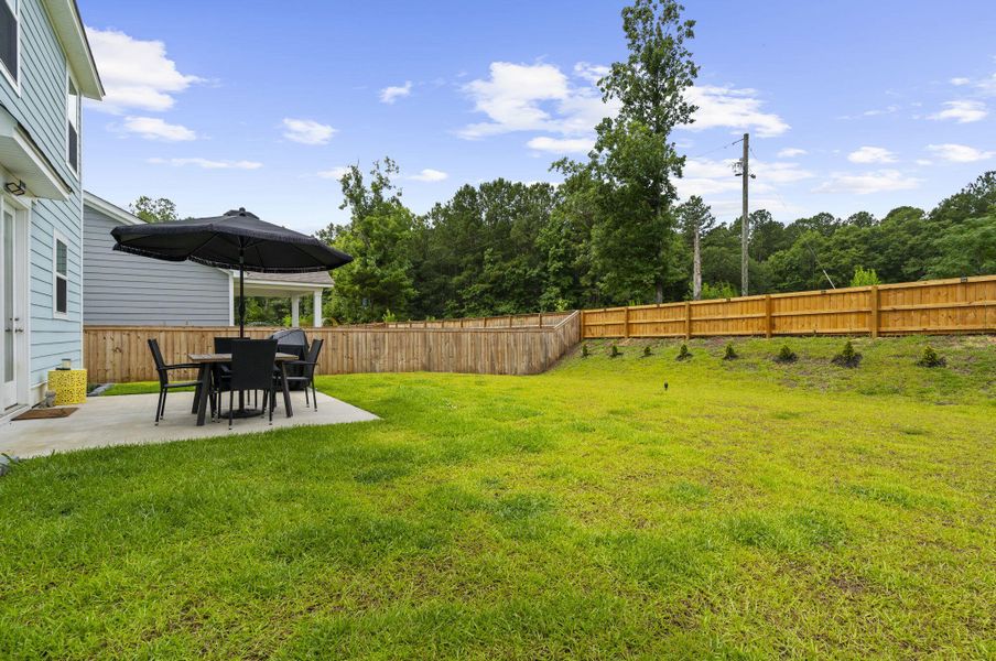 Exterior details and patio area of a home in High Point at Foxbank, Moncks Corner (Image 3).