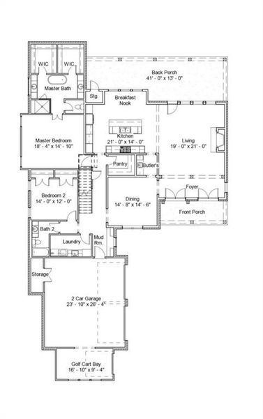 2D floor plan layout of this home in , Ball Ground, GA (Image 3).