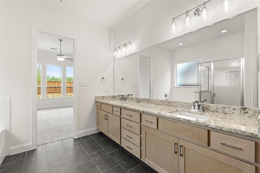 Furnished interior view inside a new home in Milrany Ranch, Melissa (Image 10). Furnished interior view inside a new home in Milrany Ranch, Melissa (Image 10).