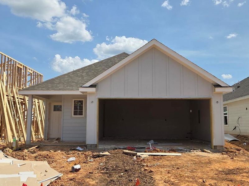 In-progress construction of a new home in River's Edge, Conroe, TX (Image 25).