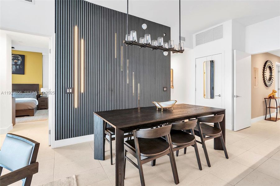 Furnished interior view inside a new home in , Miami (Image 7).