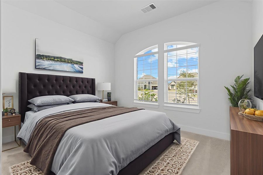 All guest bedrooms have their own personal style! *Virtually Staged*