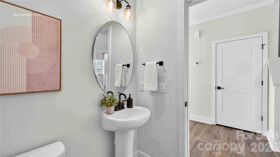 Furnished interior view inside a new home in The Townes at Lake Norman, Mooresville (Image 18).