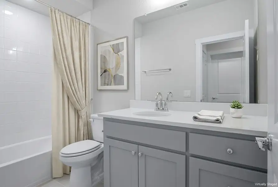 Furnished interior view inside a new home in Willow Grove Townhomes, Melissa (Image 18).