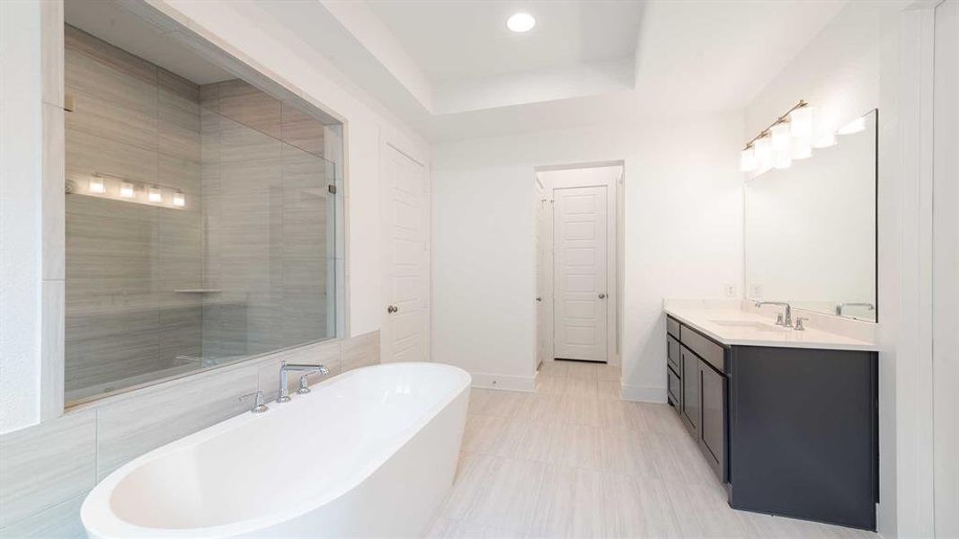 Furnished interior view inside a new home in Trinity Falls 60', McKinney (Image 13). Furnished interior view inside a new home in Trinity Falls 60', McKinney (Image 13).