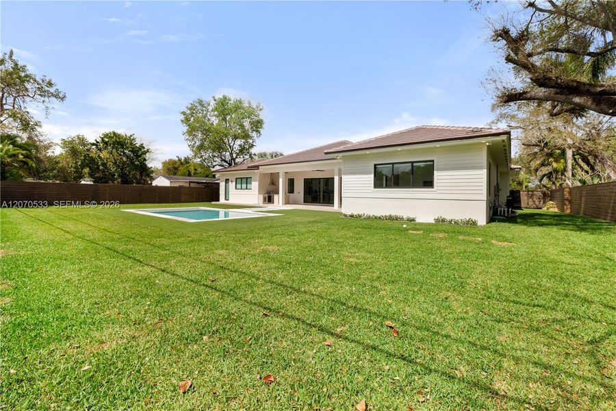 Exterior details and patio area of a home in , Miami (Image 27). Exterior details and patio area of a home in , Miami (Image 27).