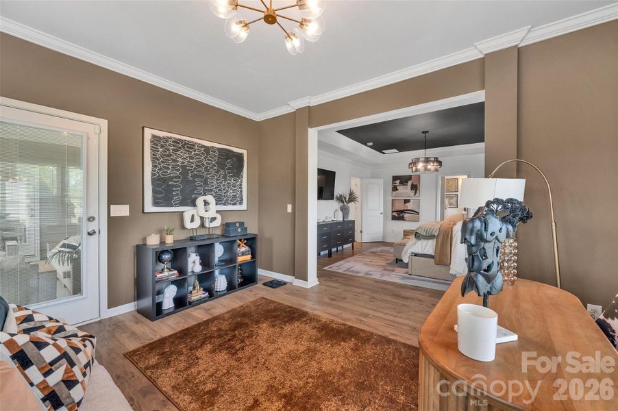 Furnished interior view inside a new home in , Monroe (Image 8).