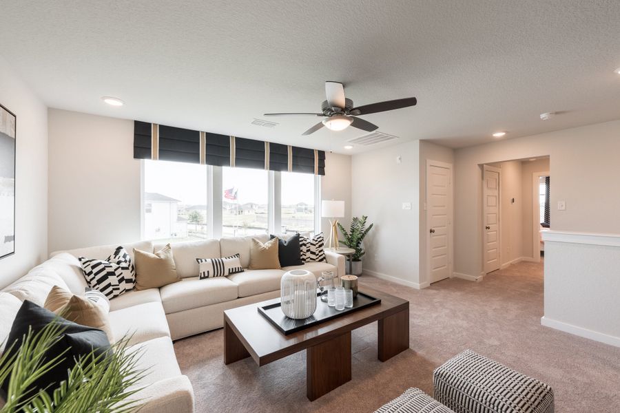 Furnished interior view inside a new home in Mason Woods, Cypress (Image 8).