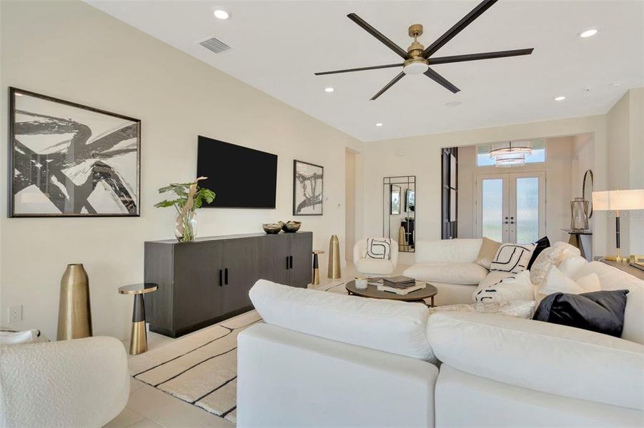 Furnished interior view inside a new home in Biscayne Landing at Seaire, Parrish (Image 13).