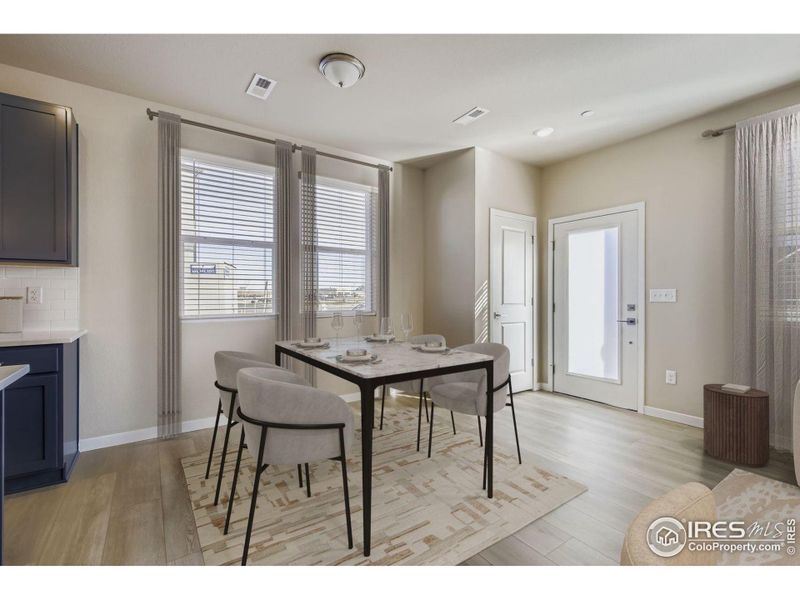 Dedicated dining space