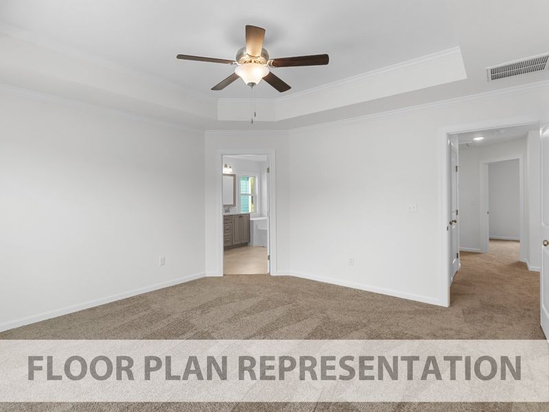 Primary Bedroom | 1772 Plan by Ivey Homes Primary Bedroom | 1772 Plan by Ivey Homes