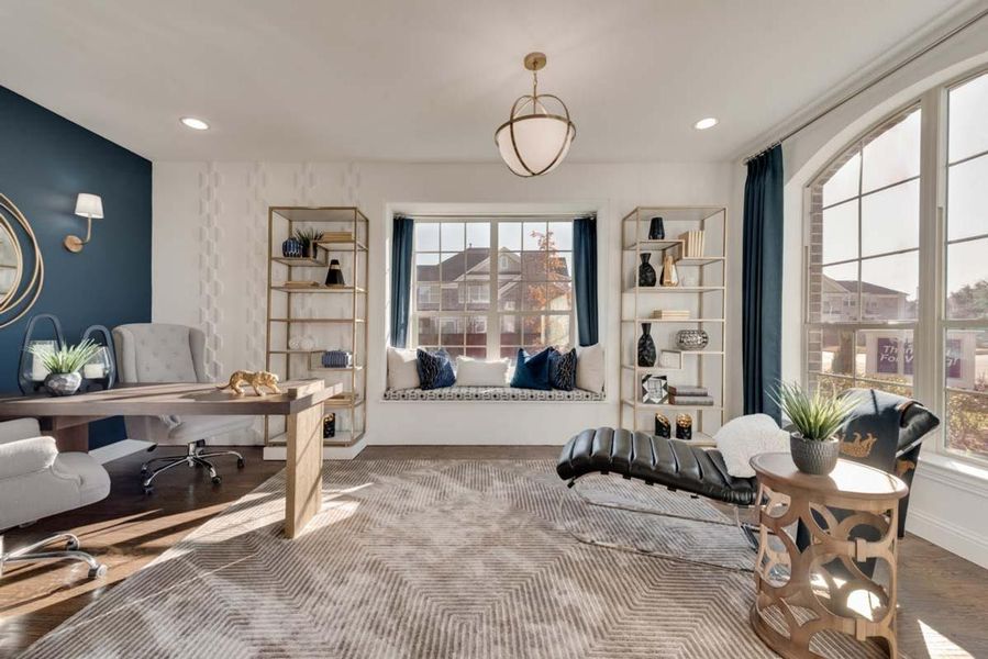 Representative furnished interior of a home built from the Lake Forest by Grand Homes in Grand Oaks, Celina (Image 5).