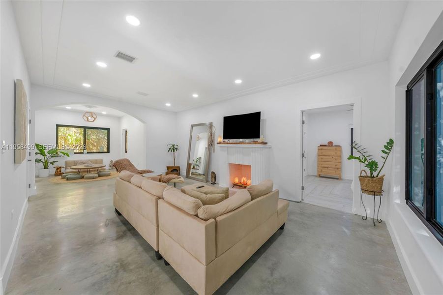 Furnished interior view inside a new home in , Miami (Image 6). Furnished interior view inside a new home in , Miami (Image 6).