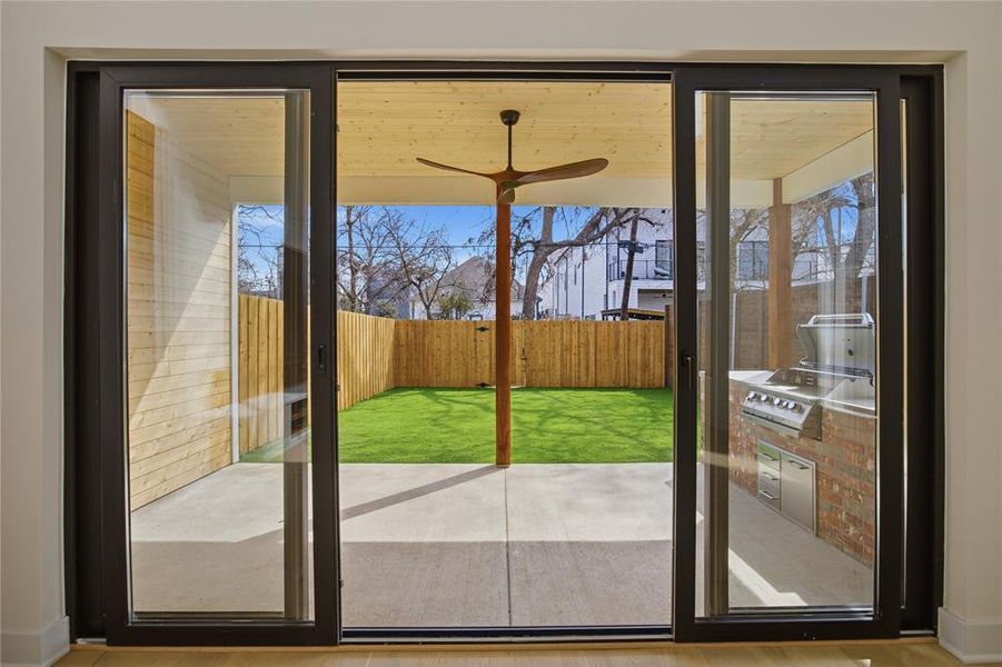 Exterior details and patio area of a home in , Dallas (Image 16).