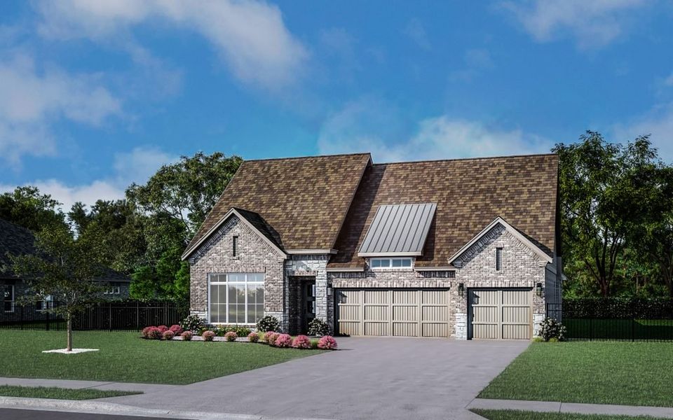 Representative exterior photo of a completed home built from the Breckenridge by Stonefield Homes in Rio Vista at Kelly Ranch, Aledo, TX (Image 27).