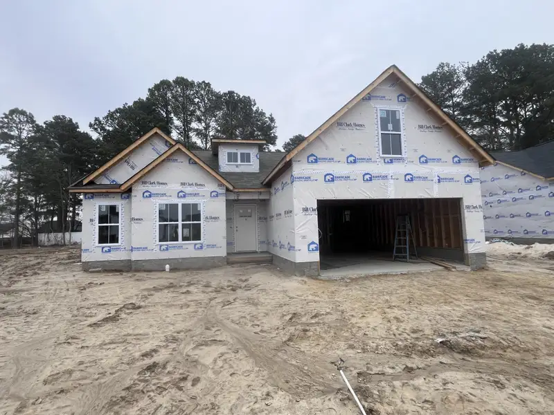 In-progress construction of a new home in Davenport Farms, Winterville, NC (Image 6).
