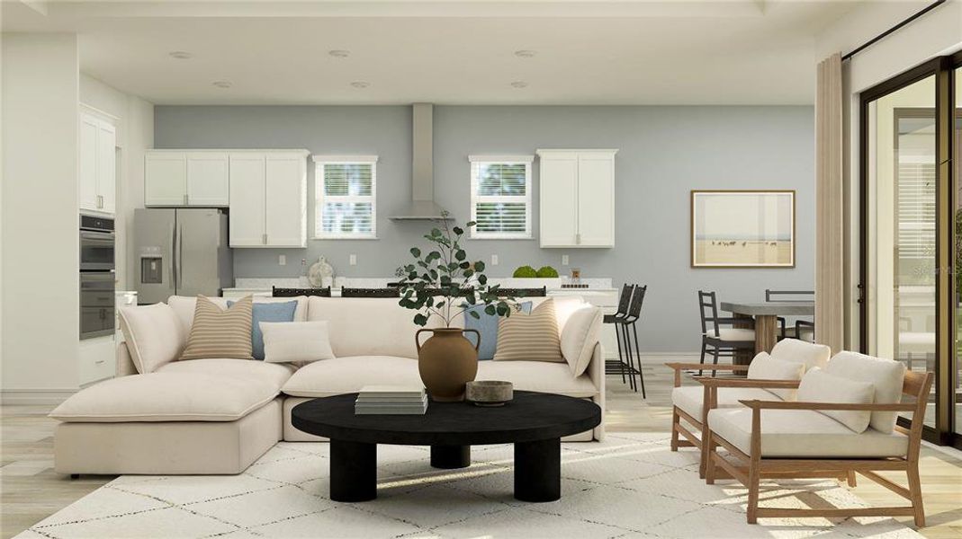 Furnished interior view inside a new home in Two Rivers: The Executives, Zephyrhills (Image 3).