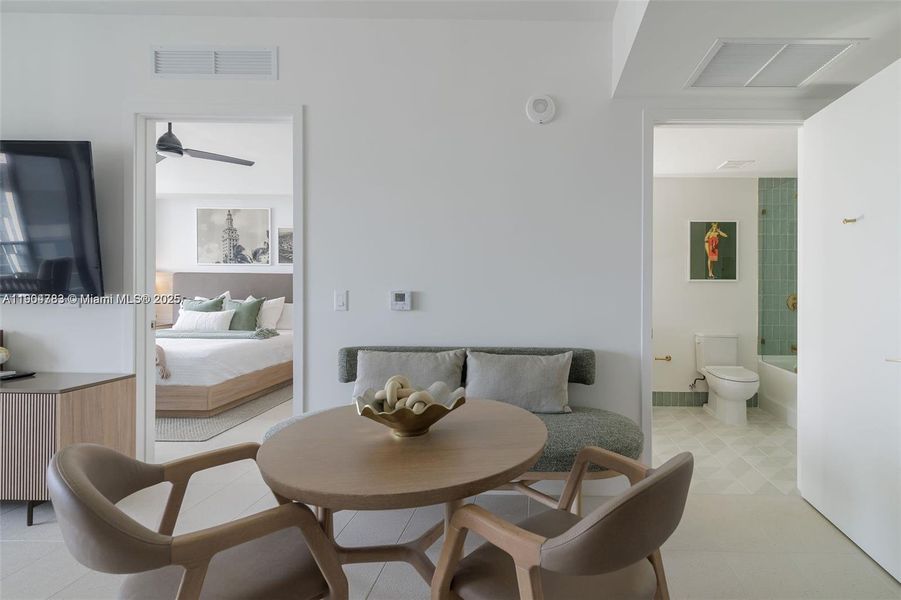 Furnished interior view inside a new home in , Miami (Image 15).